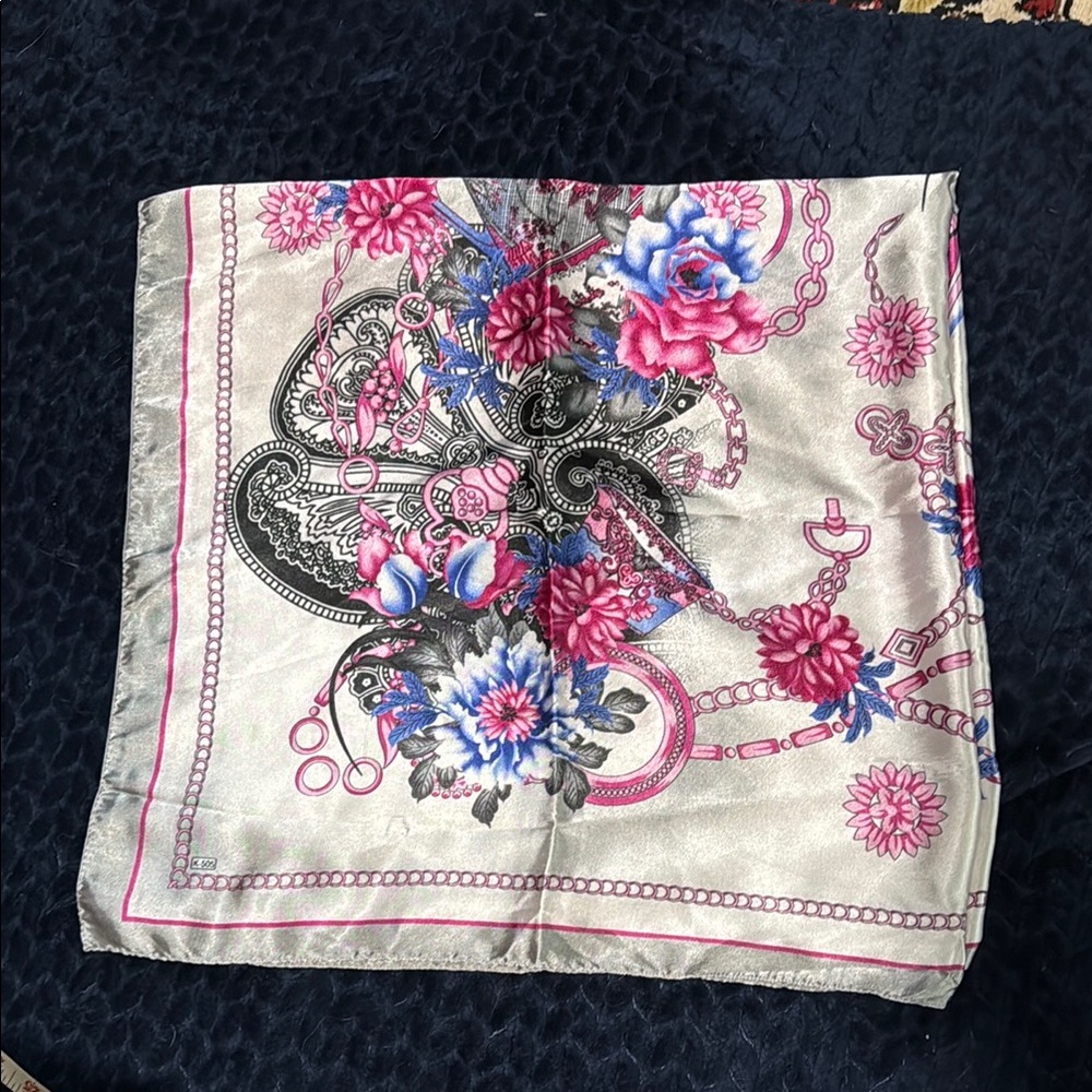 Floral Silk Scarf